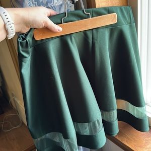 Emerald Green Skater skirt